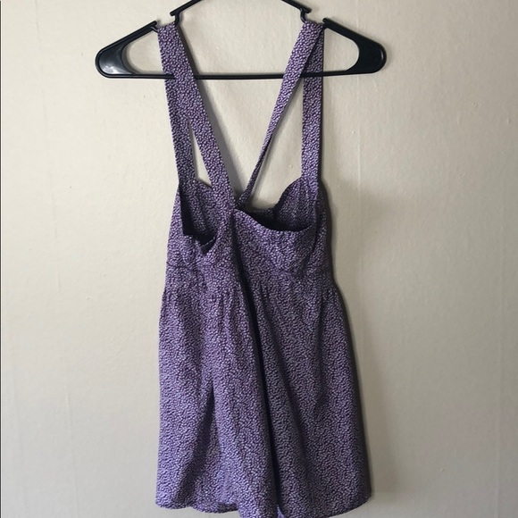 Silk J. Crew Purple Tank Top Blouse Shirt M - Picture 3 of 4